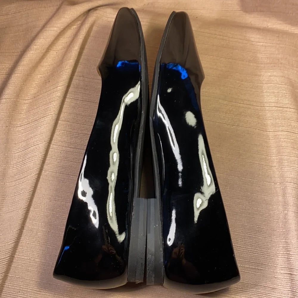 NWOT Ahimsa point toe cork footbed flats 2